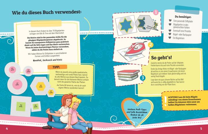 Produktbild Bibi & Tina Das grosse Buch der Bügelperlen. Mit über 70 pferdestarken Vorlagen