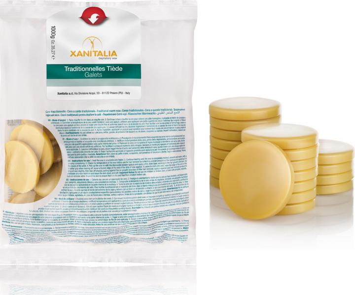 Produktbild XanitaliaPro Hard Wax Traditionnelles Tiède Gelb 1000 g (1 x, 1000 g)