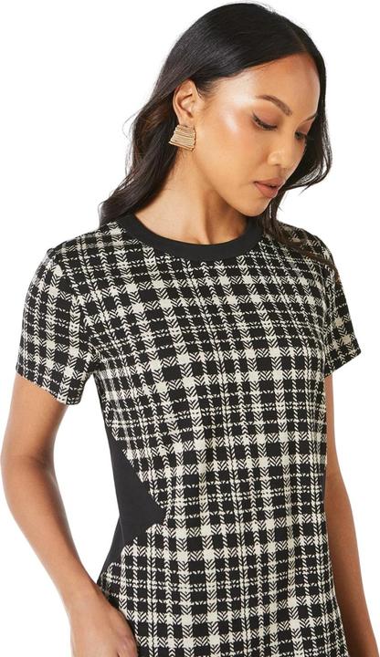 Actual product image Principles Womens/Ladies Checked Jacquard Shift Dress (44 D)