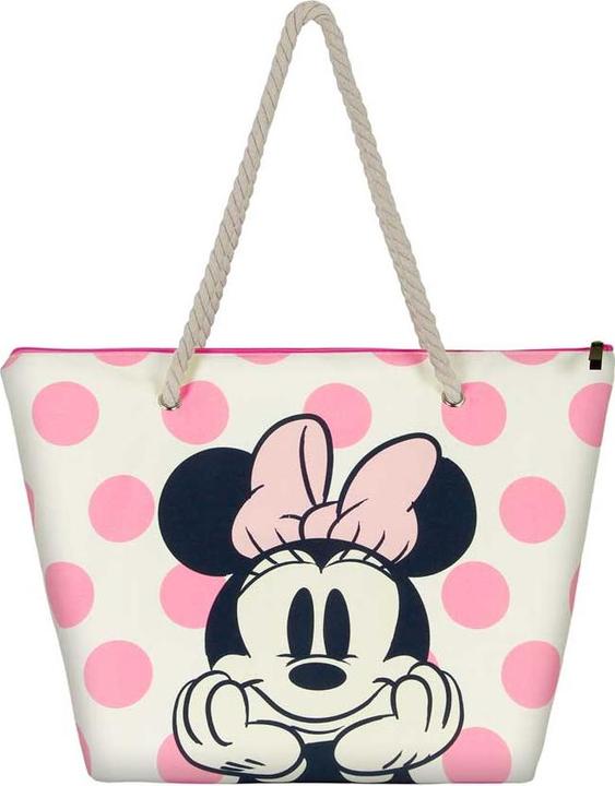 Produktbild Karactermania Minnie Maus Dots-Soleil Strandtasche, Rosa, 52 x 37 cm