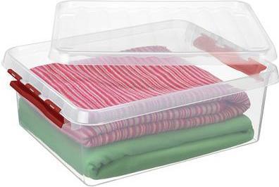 Actual product image Sunware Q-line storage box 25L transparent red (25 l)