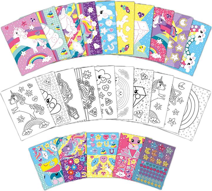Actual product image Totum 072008 Unicorn Sticker By Number Book
