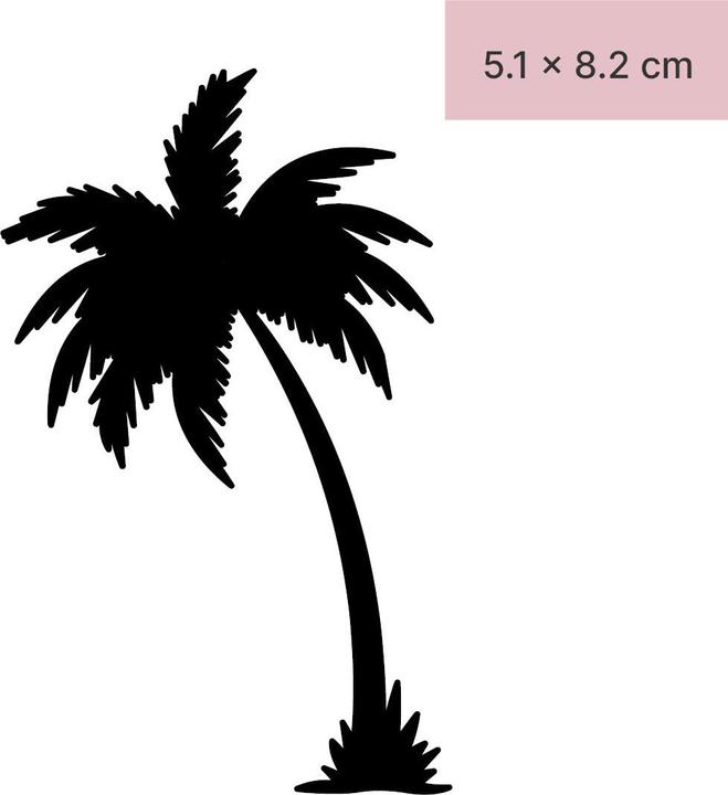 Produktbild minink Temporäres Tattoo – Palme ausgefüllt