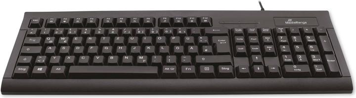 Actual product image MediaRange KEYBOARD QWERTY BLACK MROS114 with cable SmartCard (DE, Cable)