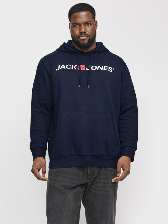Actual product image Jack & Jones Plus Logo Hooded Jumper Hooded Jumper (7XL)