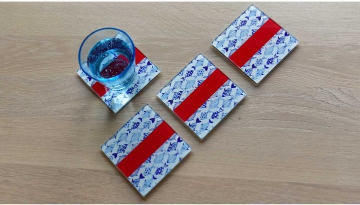Produktbild Remember GlasPlatte Glasuntersetzer 4er-Set (4 x, Glasuntersetzer)