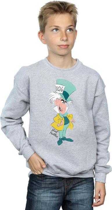 Actual product image Disney Boys Alice In Wonderland Classic Mad Hatter Sweatshirt (140, 146)