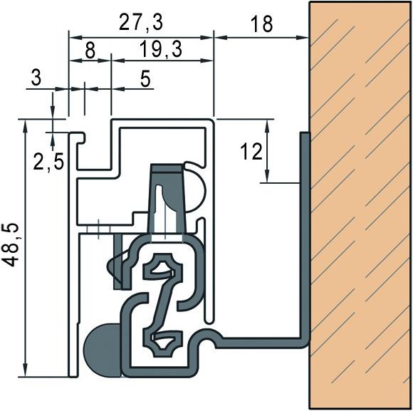 Actual product image Isys Interior pull-out system (1 pcs.)