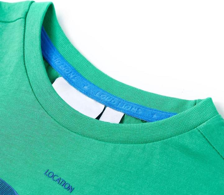 Actual product image VidaXL Children's T-shirt green 104,Material: 100 % cotton,Colour (104)