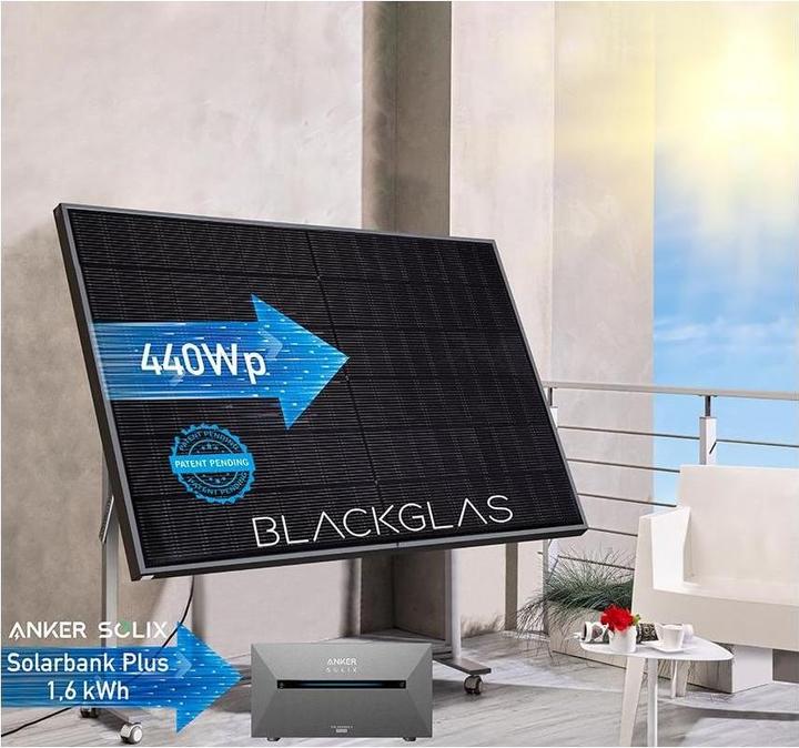 Actual product image Blackglas Solar system ECOstoragePRO 440 W (440 W)