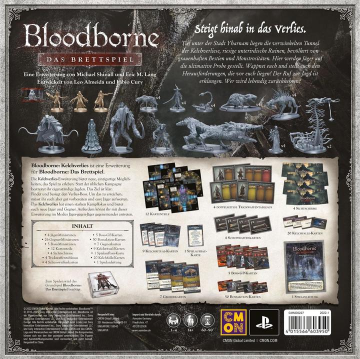 Actual product image Cmon Bloodborne: The Board Game - Chalice Dungeon, for 1-4 players, from 14 years (DE expansion) (German)
