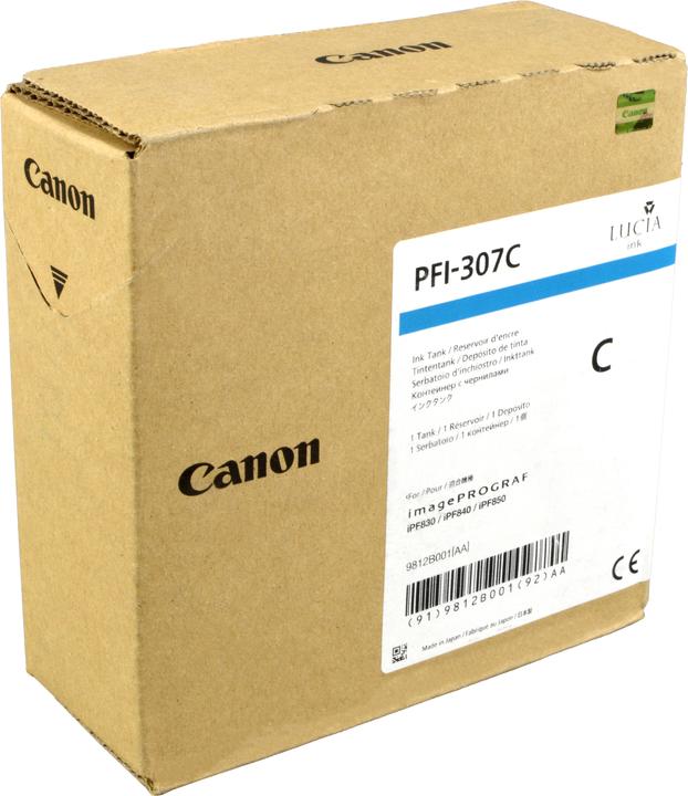 Actual product image Canon Ink Large Format cyan Orig.No. PFI-307C (C)