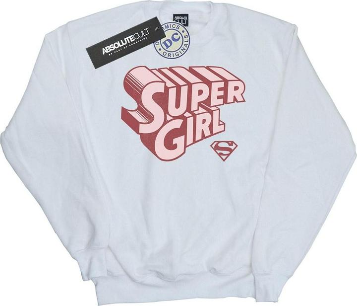 Actual product image Womens/Ladies Supergirl Retro Logo Sweatshirt (S)