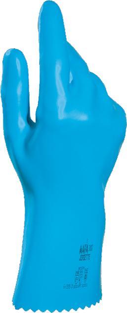 Actual product image Mapa Professional Chemical protective gloves 34300057 Latex Blue (7)