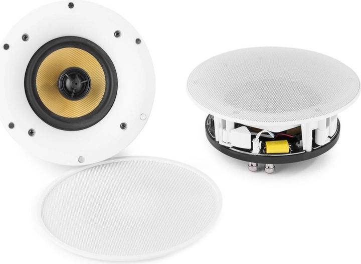 Actual product image Power Dynamics Ceiling loudspeaker WCS80 set of 2, 2x 35W, White (Passive)