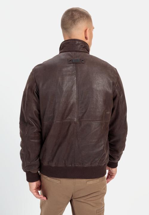 Produktbild Camel Active Lederblouson mit gestricktem Saum (50)