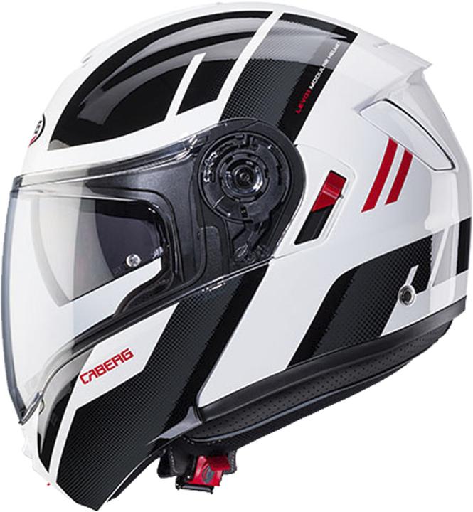 Image du produit Caberg Casque Modulaire Levo X Manta / Blanc / Noir / Rouge / Brillant (XXL)