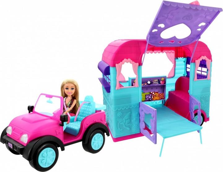 Actual product image Zuru Sparkle Girlz Doll with Jeep and Caravan (100176)