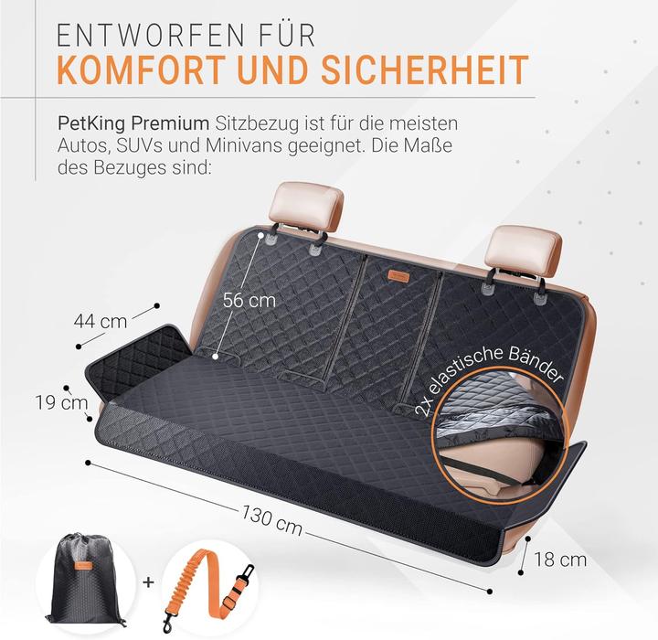 Image du produit PetKing Premium Couverture de protection pour voiture (Chien, Pliable)