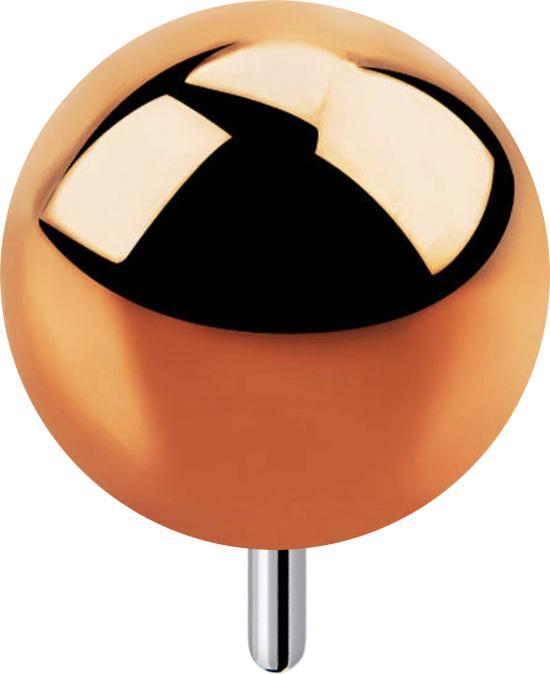 Image du produit Star Piercing Boule Threadless or rose (sans laiton, Titane G23)