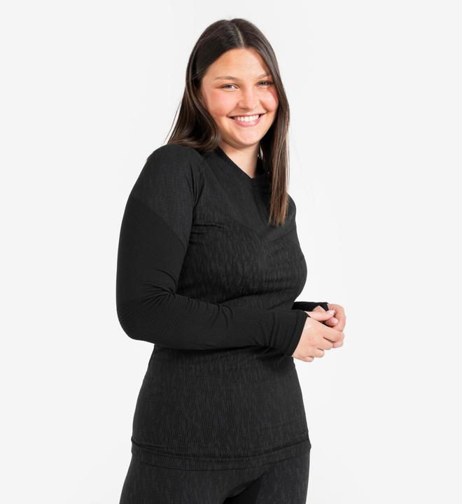 Immagine prodotto Kipsta Camicia funzionale a maniche lunghe da donna/uomo - Keepdry nero (S)