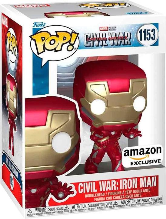 Immagine prodotto Funko POP! Marvel: Civil War Build A Scene - Iron Man - Captain America 3 - Esclusiva Amazon - Colle