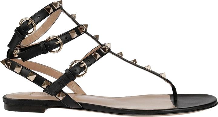 Actual product image Valentino Garavani Rockstud Flip-Flop Sandals (35.5)