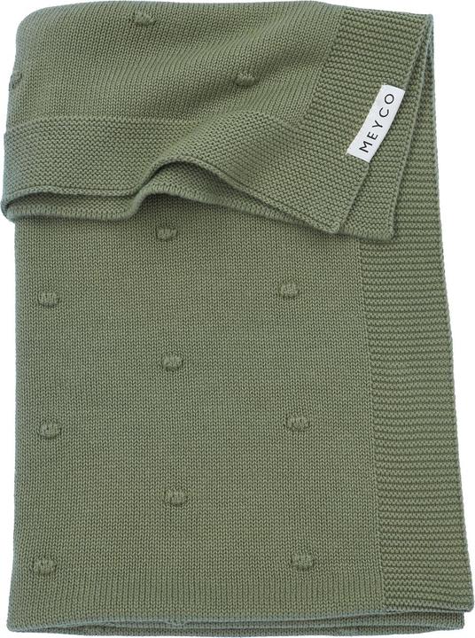 Image du produit Meyco Couverture de bébé grande Mini Knots - vert forêt - 100x150cm (100 x 150 cm)
