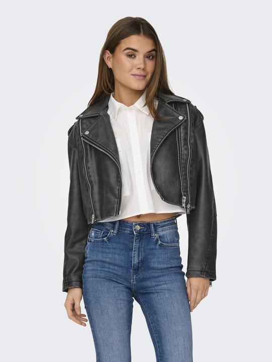 Image du produit Only Col en ruban Poignets avec fermeture à glissière Veste de motard (XL)