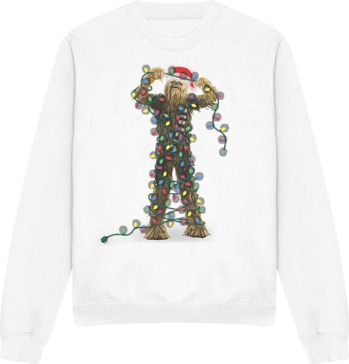 Immagine prodotto Star Wars Felpa Natale Chewbacca Luci da Favola Adulto Unisex (L)