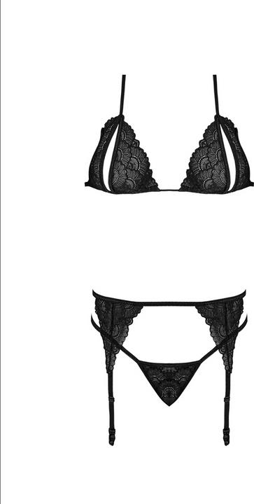 Produktbild Magic Silk Peek-a-Boo Bra, Garter & G-Set (S/M)