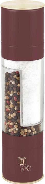 Produktbild BerlingerHaus Manuelle 2in1-Salz & PfeffermÃ¼hle, bordeaux (Pfeffer, Kräuter, Salz)