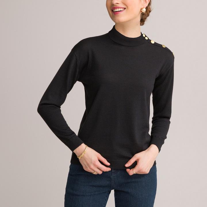 Anne Weyburn Feinstrickpullover mit Stehkragen