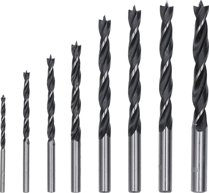 Actual product image Bosch Professional Zubehör PRO Wood twist drill bit set. 8 pcs. (5 mm, 6 mm, 7 mm, 8 mm, 9 mm, 10 mm, 3 mm, 4 mm)
