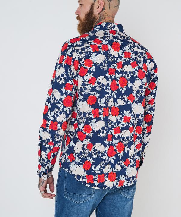 Actual product image Joe Browns Rose Skull Print Long Sleeve Shirt (M)