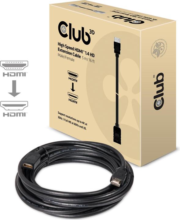 Produktbild Club 3D HDMI (Typ A) — HDMI (Typ A) (5 m, HDMI)