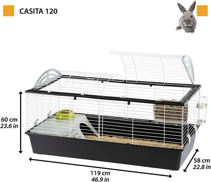 Immagine prodotto Ferplast Casita 120 - Gabbia - 119x58 cm