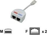 Produktbild Lindy UTP Port Doubler, 2 x (RJ45, RJ45 (2x))
