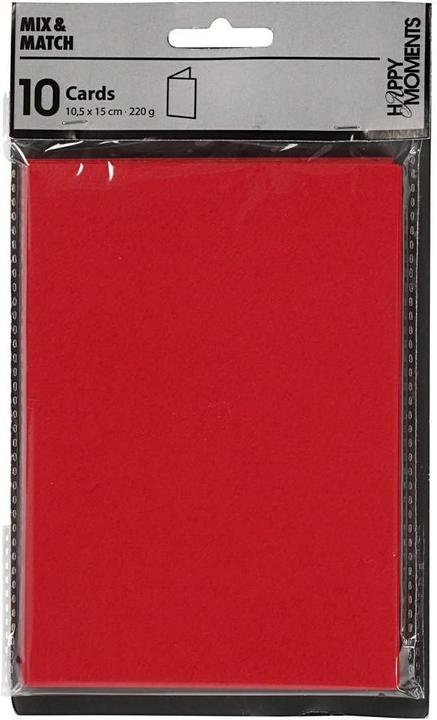 Immagine prodotto Creativ Company Carte 220 g/m2 rosso (10 pz.)