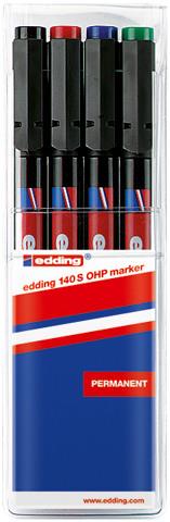 Immagine prodotto Edding Ohp (Blu, Verde, Rosso, Nero, 0.30 mm, 4 x)