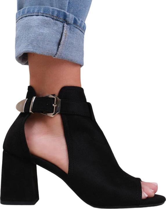 Actual product image Where's That From Womens/Ladies Lisa Open Toe Block Heel High Heels (38)
