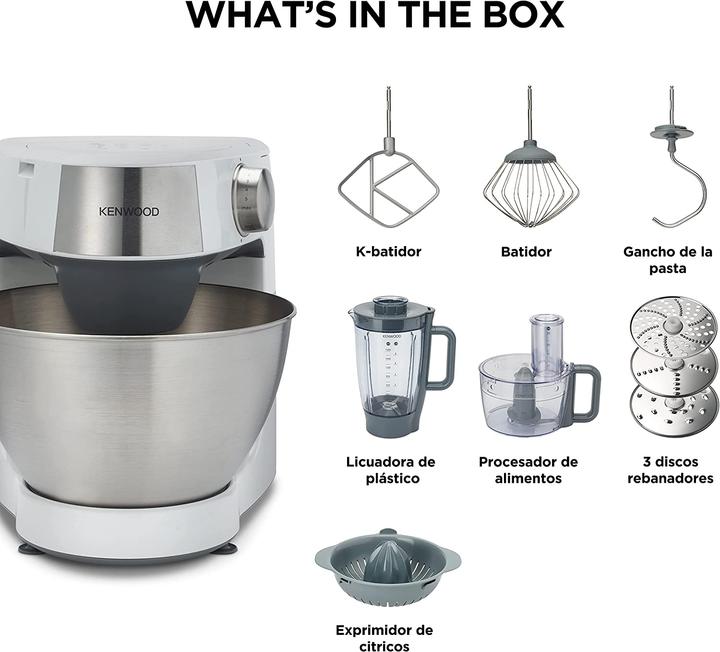 Actual product image Kenwood KHC29. food processor Stainless steel, White (1000 W)