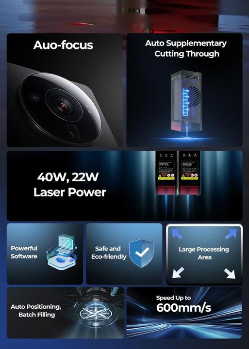 Actual product image Creality Lasergravierer Falcon Pro S 40 W, Drucktechnik: Laser