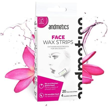 Actual product image Andmetics Face wax strips (20 x)