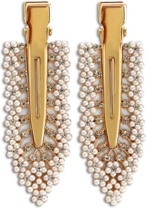 Image du produit Vanessa Beauty Seamless Clips - Set Glamour doré (Élastiques à cheveux, Blasons)