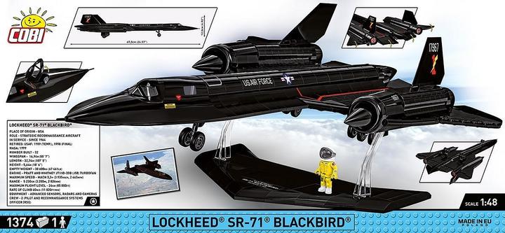Actual product image Cobi Lockheed SR-71 Blackbird US Military Aircraft