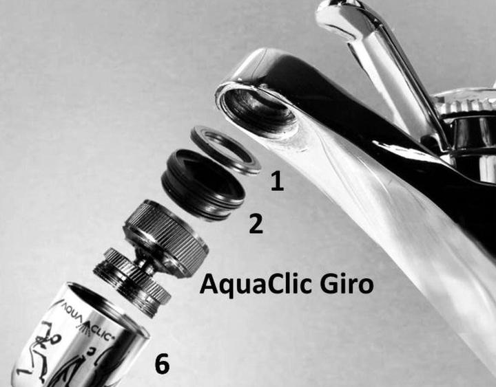Actual product image aquaclic Giro ball joint for faucet