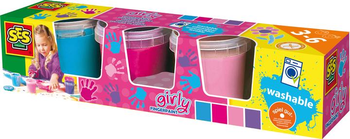 Image du produit Ses Peintures au doigt 4 pièces (Multicolore, 150 ml)