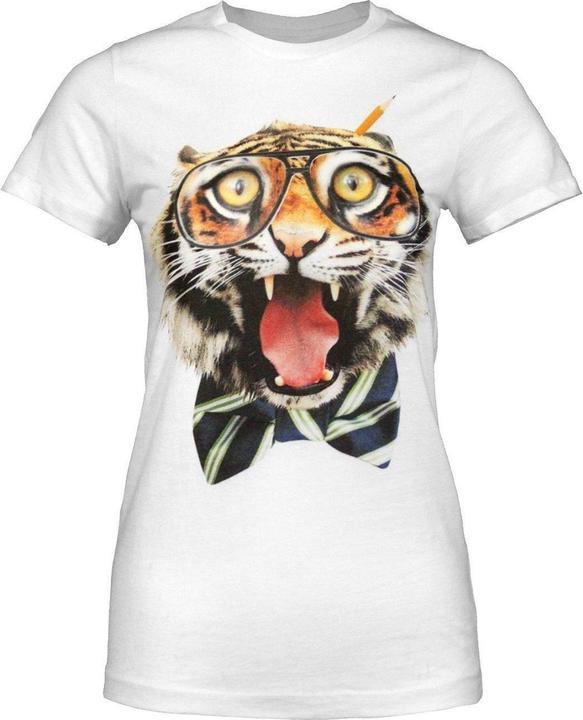 Actual product image Goodie Two Sleeves Womens/Ladies Braingal Tiger T-Shirt (S)