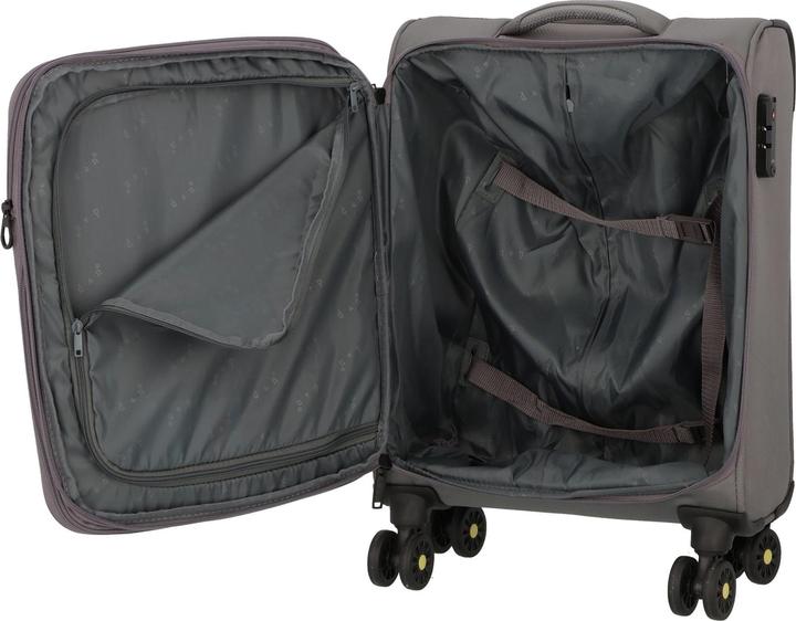 Image du produit D&N Travel Line 9704 4 roues trolley cabine S 55 cm avec soufflet extensible (38 l, Bagage à main (jusqu'à 50l))